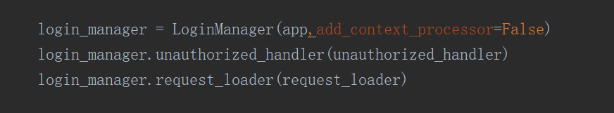 关于flask的loginmanager